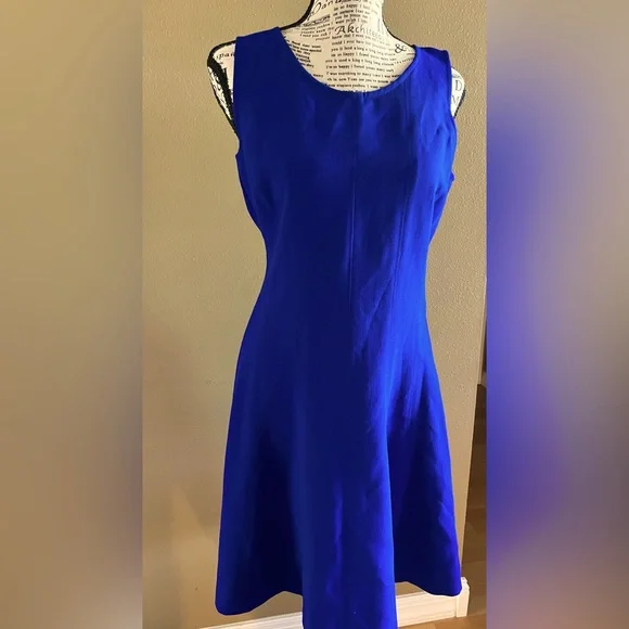 LOFT | Dresses | Ann Taylor Loft Aline Dress In Royal Blue Size 2 | Poshmark